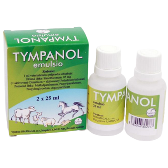 E-shop Tympanol emulzia proti plynatosti pre zvieratá 2x25ml