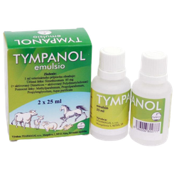 Tympanol emulzia proti plynatosti pre zvieratá 2x25ml