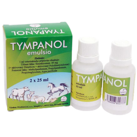 Tympanol emulzia proti plynatosti pre zvieratá 2x25ml