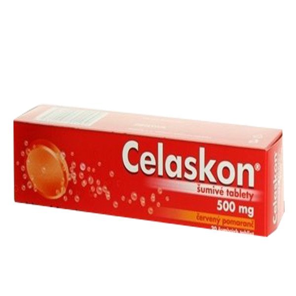 E-shop Celaskon červený pomaranč 500 mg, 20 šumivých tbl.