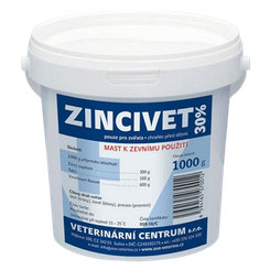 Zincivet 30% zinková masť pre zvieratá 1kg
