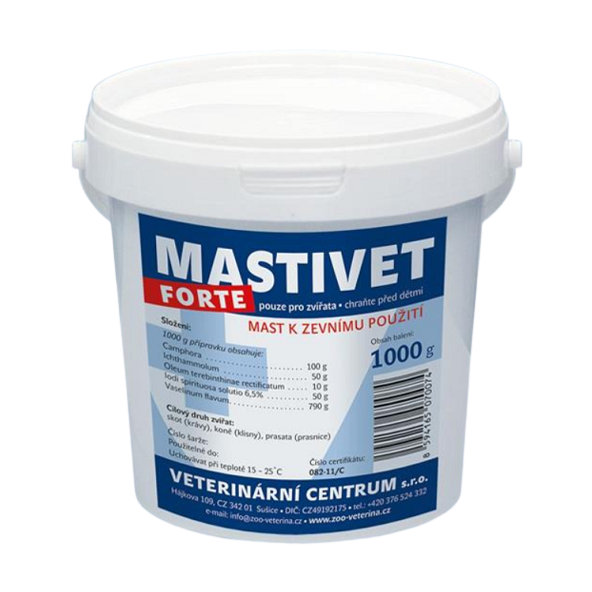 Mastitisvet Forte masť na vemeno proti mastitíde 1kg
