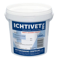 Ichtivet 20% ichthamolová masť pre zvieratá 1kg