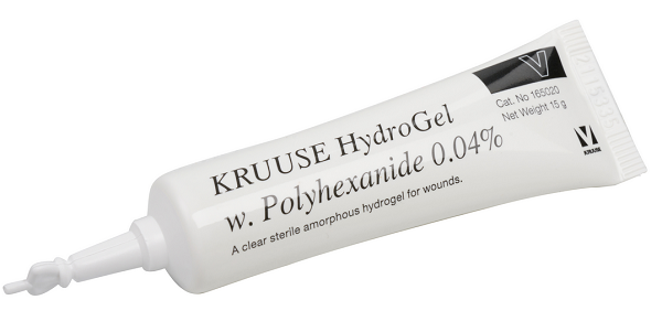 E-shop HydroGel KRUUSE s polyhexanidom 0,04% sterilný gel na hojenie rán u zvierat 15g