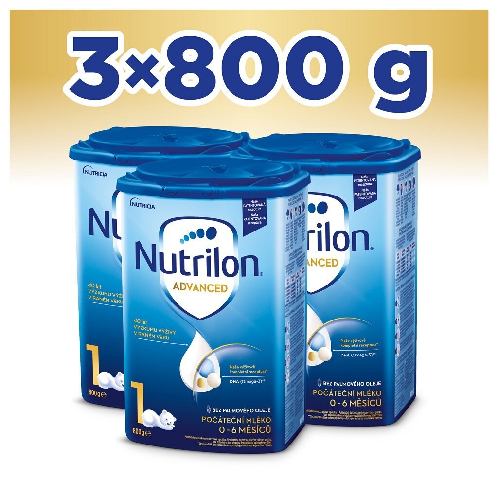E-shop 3x NUTRILON 1 Počiatočné dojčenské mlieko 800 g, 0+