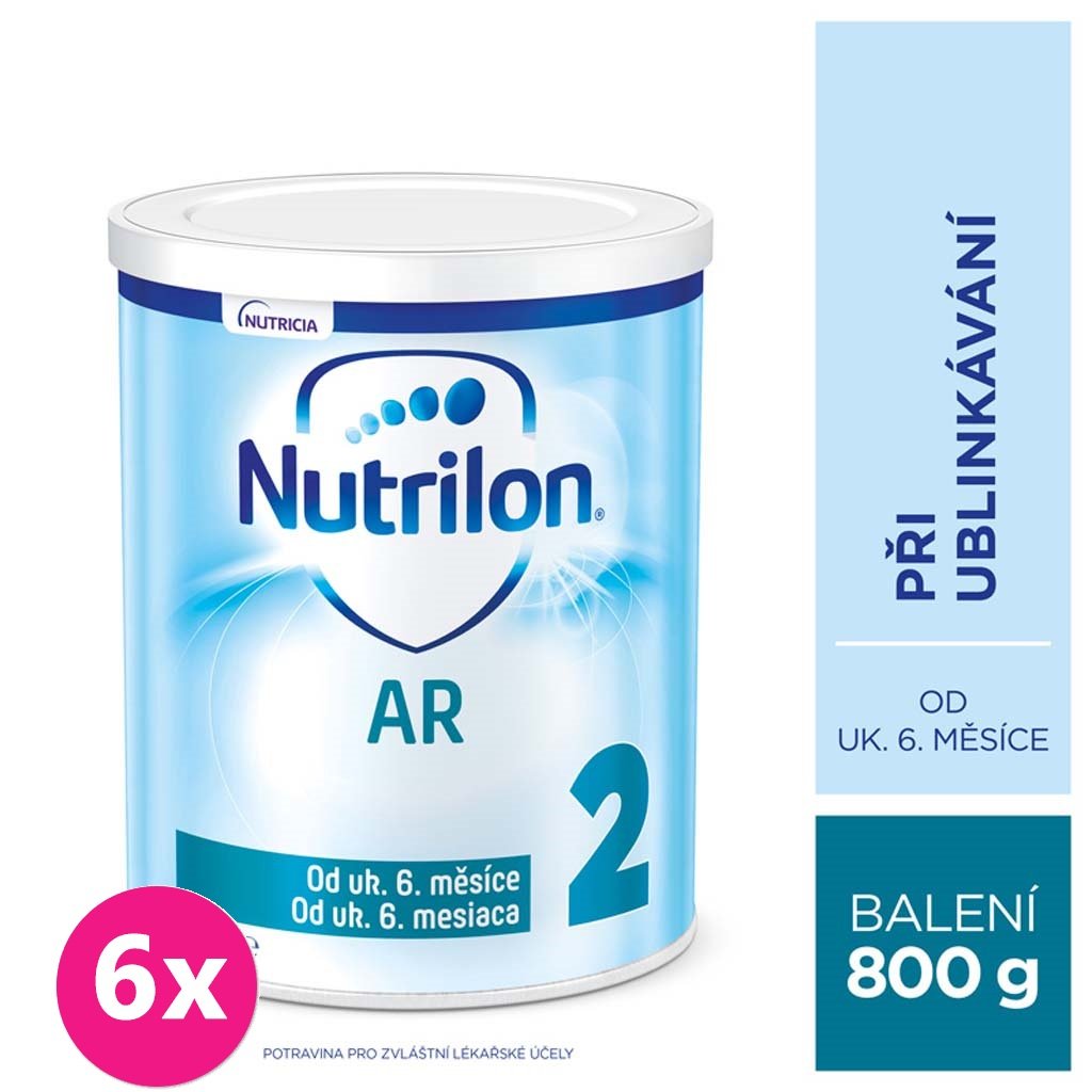 E-shop 6x NUTRILON 2 AR špeciálne pokračovacie mlieko 800 g, 6+