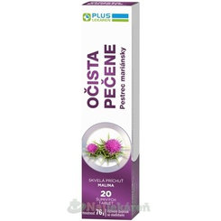 PLUS LEKÁREŇ Očista pečene šumivé tbl s príchuťou malina 20 ks