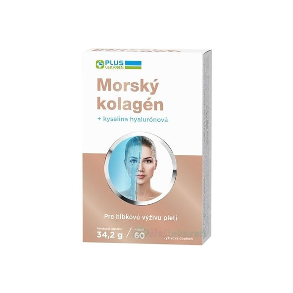 PLUS LEKÁREŇ Morský kolagén + kyselina haylurónová 60 ks