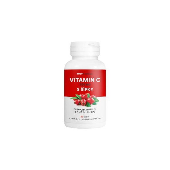 Vitamín C 500 mg so šípkami MOVit Energy 90 tbl.