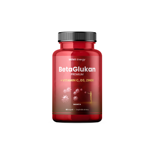 E-shop BetaGlukan 350 mg + Vitamín C, D3, Zinok MOVit Energy