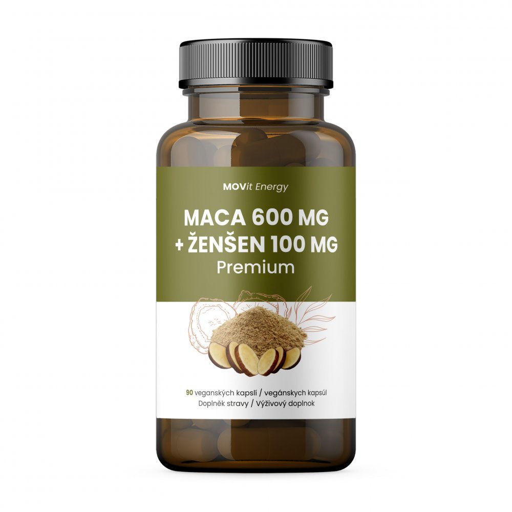 E-shop Maca 600 mg + Ženšen 100 mg MOVit Energy 90 kps.