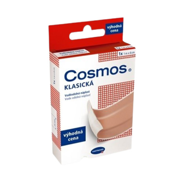 COSMOS KLASICKÁ Vode odolná náplasť 1mx6cm 1ks
