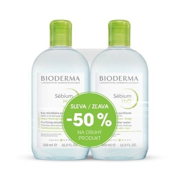 BIODERMA Sébium H2O micelárna voda 500 + 500ml