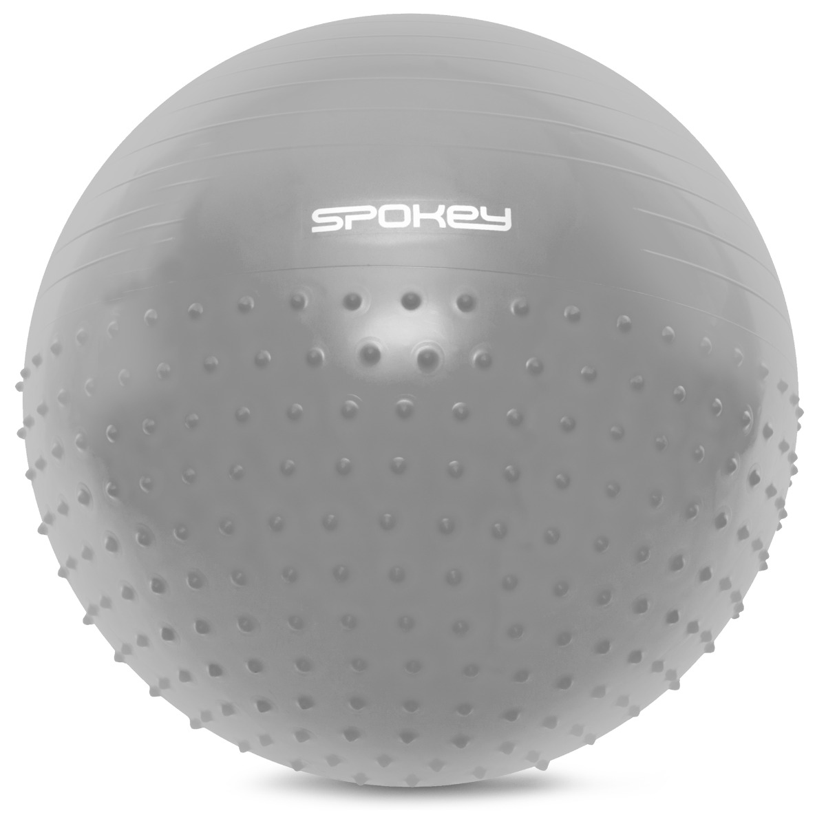 E-shop Gymnastická masážna lopta HALF FIT šedá 55 cm - Spokey