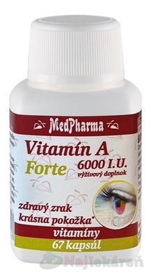 E-shop Medpharma Vitamín A 6000I.U.Forte 67 tbl