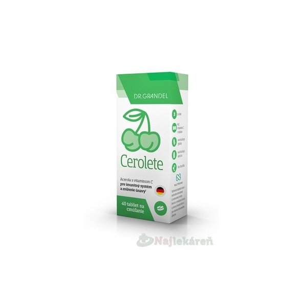 DR.GRANDEL CEROLETE tablety na cmúľanie 40 ks