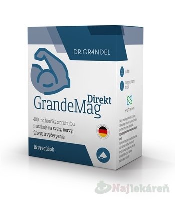 E-shop DR.GRANDEL GRANDEMAG DIREKT vrecúška (prášok 400 mg horčíka) 16 ks