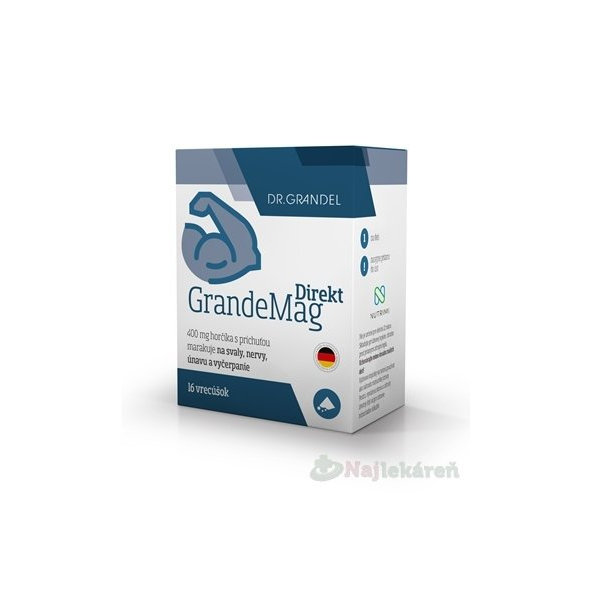 DR.GRANDEL GRANDEMAG DIREKT vrecúška (prášok 400 mg horčíka) 16 ks