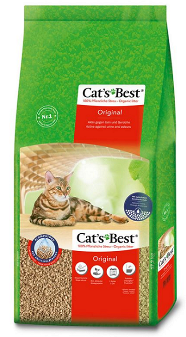 E-shop Podstielka pre zvieratá CATS BEST Öko plus 17,2kg (40L)