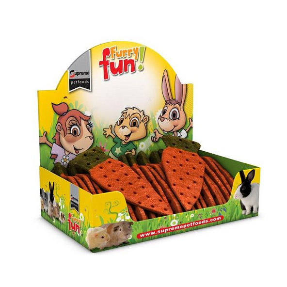 Supreme Giant Carrots - sušienka s príchuťou mrkvy pre hlodavce - balenie 25ks