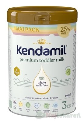 E-shop KENDAMIL Premium 3 HMO+ mliečna výživa malých detí (od ukonč. 12. mesiaca) 1kg