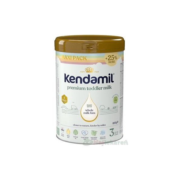 KENDAMIL Premium 3 HMO+ mliečna výživa malých detí (od ukonč. 12. mesiaca) 1kg