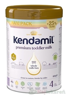 E-shop KENDAMIL Premium 4 HMO+ mliečna výživa malých detí (od ukonč. 24. mesiaca) 1kg
