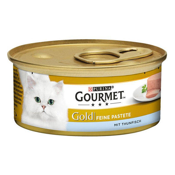 GOURMET GOLD cat tuniak paštéta konzervy pre mačky 12x85g