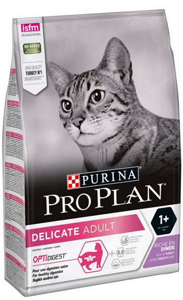 E-shop Proplan MO Cat Delicate morka - granule pre mačky 1,5kg
