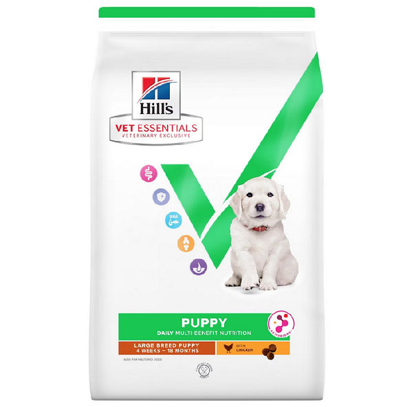 HILLS VE Canine Multi Benefit Puppy Large Breed Chicken granule pre šteňatá 14kg