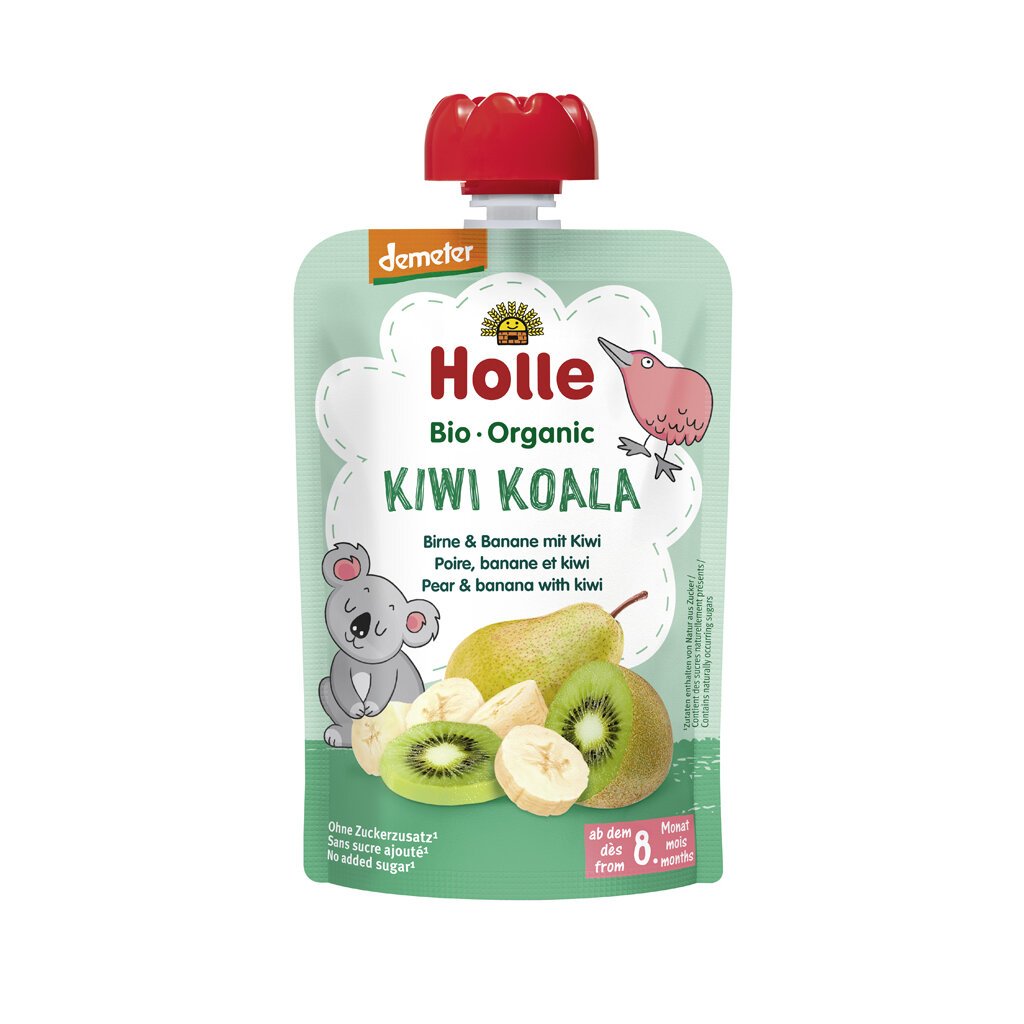 E-shop 6x HOLLE Kiwi Koala Bio pyré hruška banán kiwi 100 g (8+)