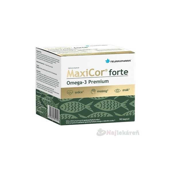 Neuraxpharm MaxiCor forte Omega-3 Premium 90 ks