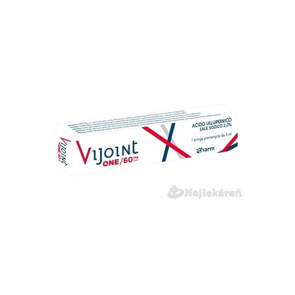 VIJOINT ONE 60 mg/3 ml 2% roztok hyaluronátu sodného v predplnenej striekačke, 3 ml