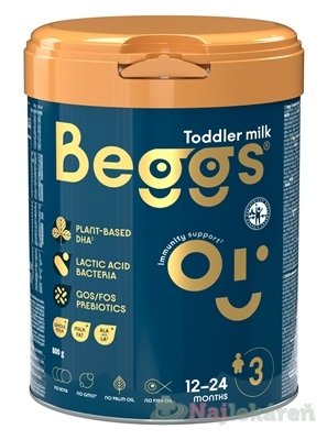 E-shop Beggs 3 batoľacie mlieko, výživa malých detí (od ukonč. 12. do 24. mesiaca) 800 g