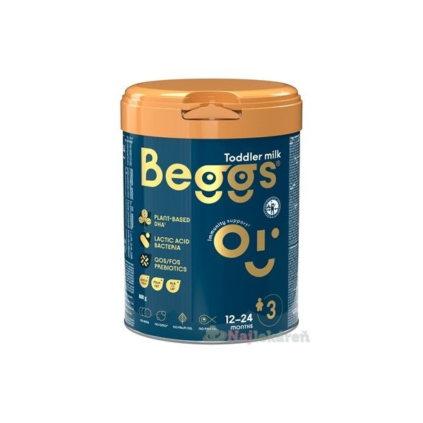 Beggs 3 batoľacie mlieko, výživa malých detí (od ukonč. 12. do 24. mesiaca) 800 g