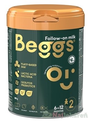 Beggs 2 následná dojčenská mliečna výživa (od ukonč.6.mesiaca) 800 g