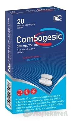 E-shop Combogesic 500 mg/150 mg 20 ks