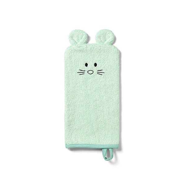 BABYONO Žinka na umývanie bambusová - green 25x12 cm