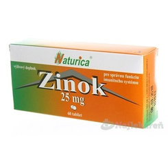 Naturica ZINOK 25 mg 60 tabliet