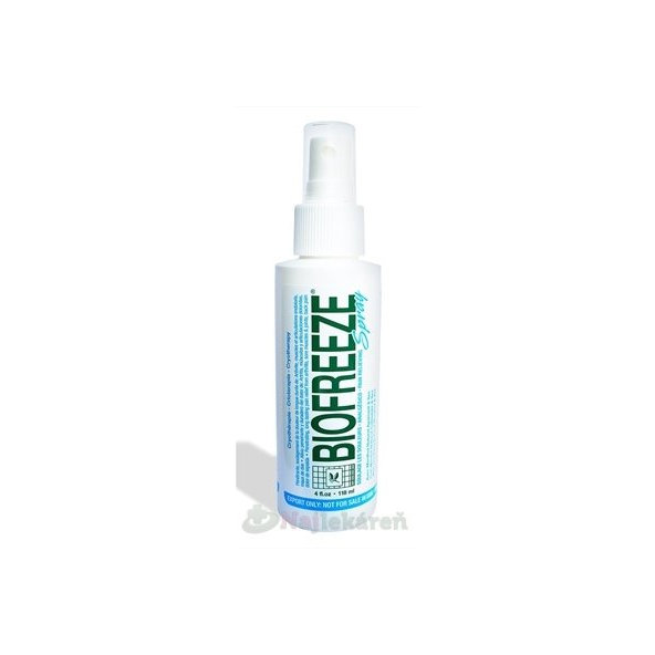 BIOFREEZE sprej proti bolesti svalov, kĺbov a chrbta 118 ml