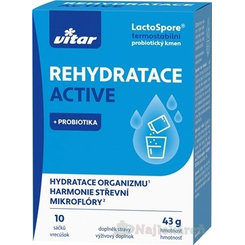 VITAR REHYDRATACE ACTIVE + PROBIOTIKA vrecká 10 ks