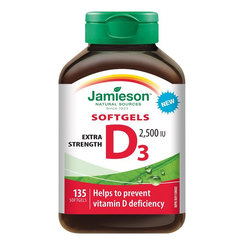 Jamieson Vitamín D3 2500iU 135 tabliet