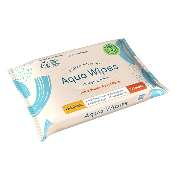 AQUA WIPES EKO Obrúsky detské vlhčené, 12ks