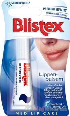 E-shop Blistex Lippen-balsam balzam na pery, krém v tube, 6 ml