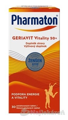 E-shop Pharmaton GERIAVIT Vitality 50+ (30tbl)