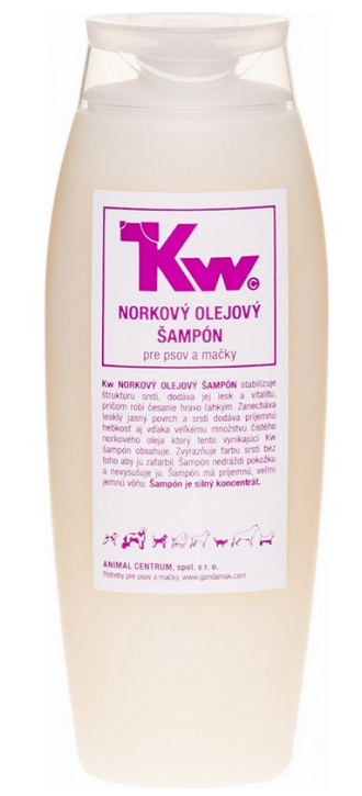 E-shop KW šampón olejový norkový pre psy a mačky 250ml