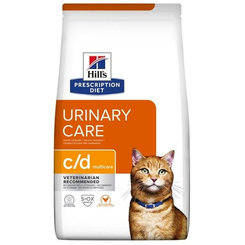 HILLS PD Feline c/d Multicare Chicken Dry granule pre mačky 1,5kg