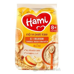 Hami mliečna kaša so 7 obilninami na dobré ráno s banánom, jablkom a pomarančom (od 8.mesiaca) 210 g