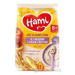 Hami mliečna kaša so 7 obilninami na dobré ráno s jablkom a slivkami (od ukonč. 8. mesiaca) 210 g