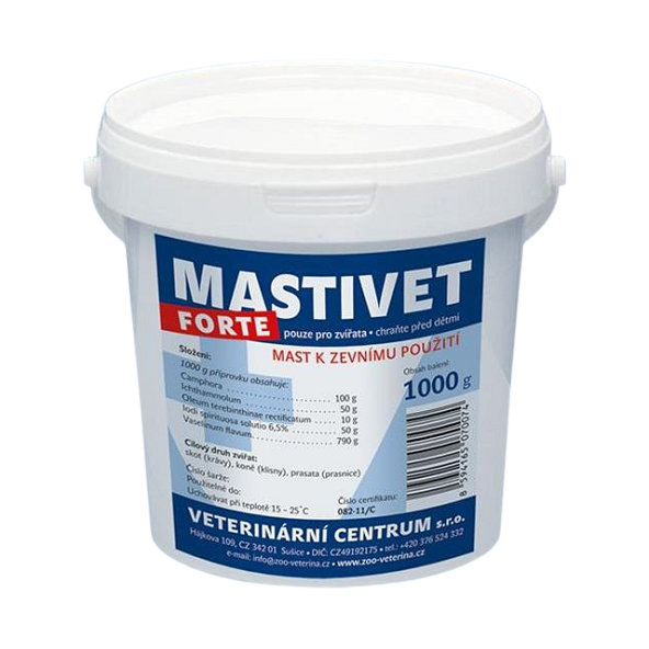 Mastitisvet masť pre hospodárske zvieratá na liečbu mastitíd 1kg